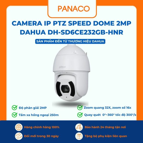 Camera IP PTZ Speed Dome 2MP Dahua DH-SD6CE232GB-HNR