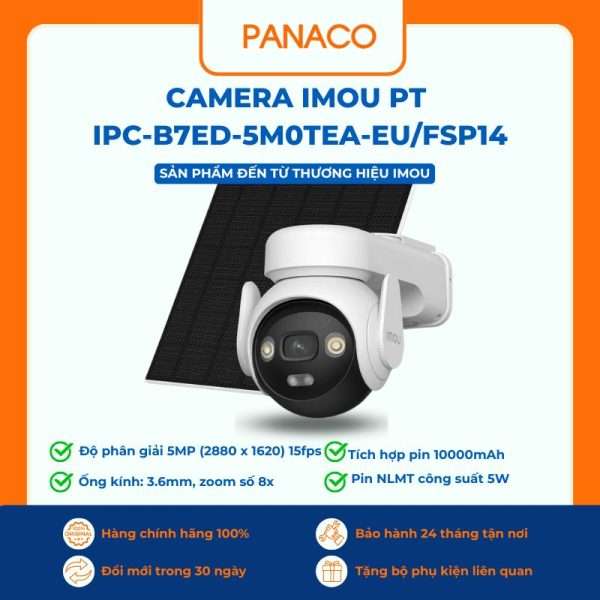 Camera Imou PT IPC-B7ED-5M0TEA-EUFSP14