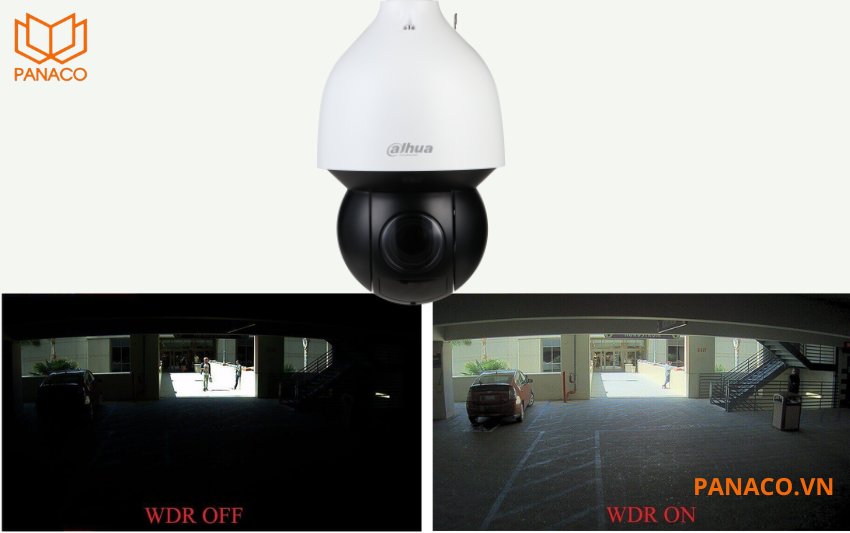 Camera trang bị công nghệ chống ngược sáng WDR 120dB