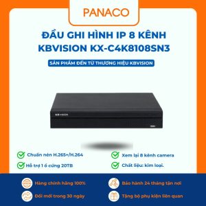 Đầu ghi hình IP 8 kênh Kbvision KX-C4K8108SN3