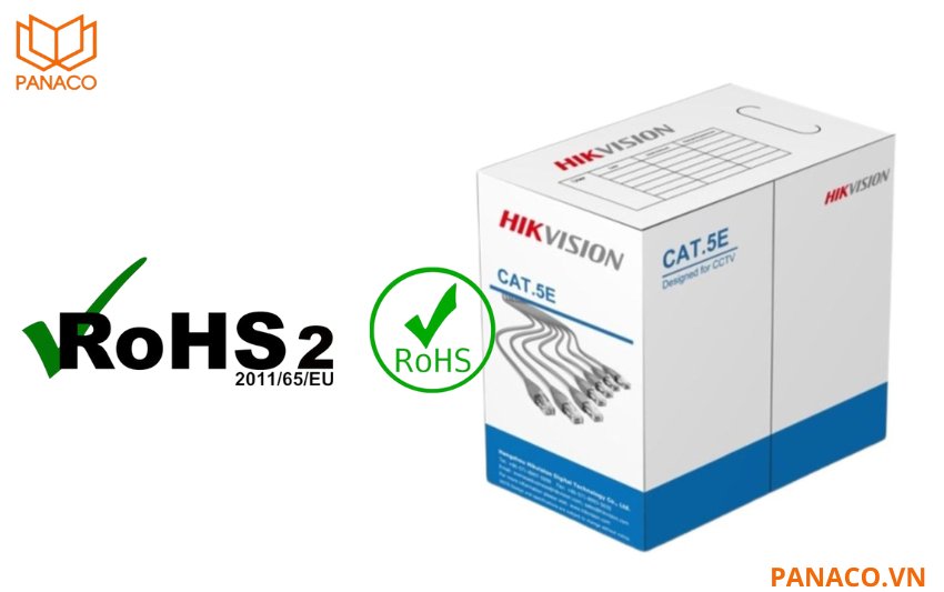 Dây cáp hikvision đáp ứng tiêu chuẩn RoHS 2.0