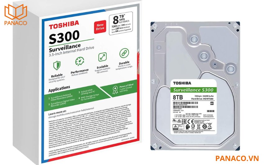 Ổ cứng Toshiba Internal 3.5" 8TB HDWT380UZSVA