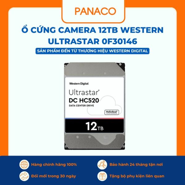 Ổ cứng camera 12TB Western Ultrastar 0F30146