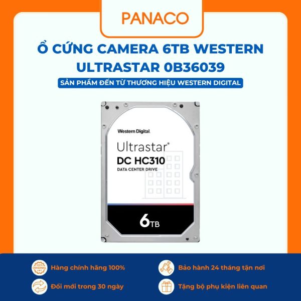 Ổ cứng camera 6TB Western Ultrastar 0B36039