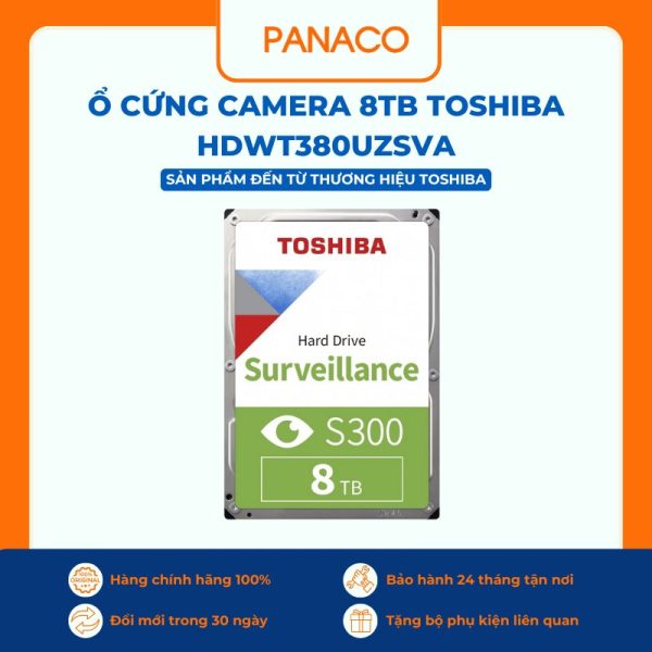 Ổ cứng camera 8TB Toshiba HDWT380UZSVA