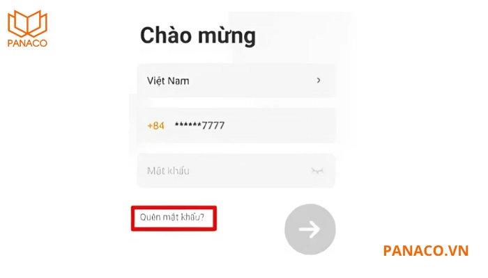 Quên mật khẩu tài khoản Imou