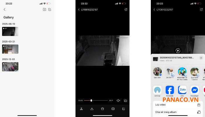 Cách tải video trên camera Imou về điện thoại - Bước 3, 4, 5 Cách tải video trên camera Imou về điện thoại - Bước 3, 4, 5