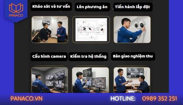 Quy trình lắp đặt camera quán net phòng game chuyên nghiệp tại PANACO