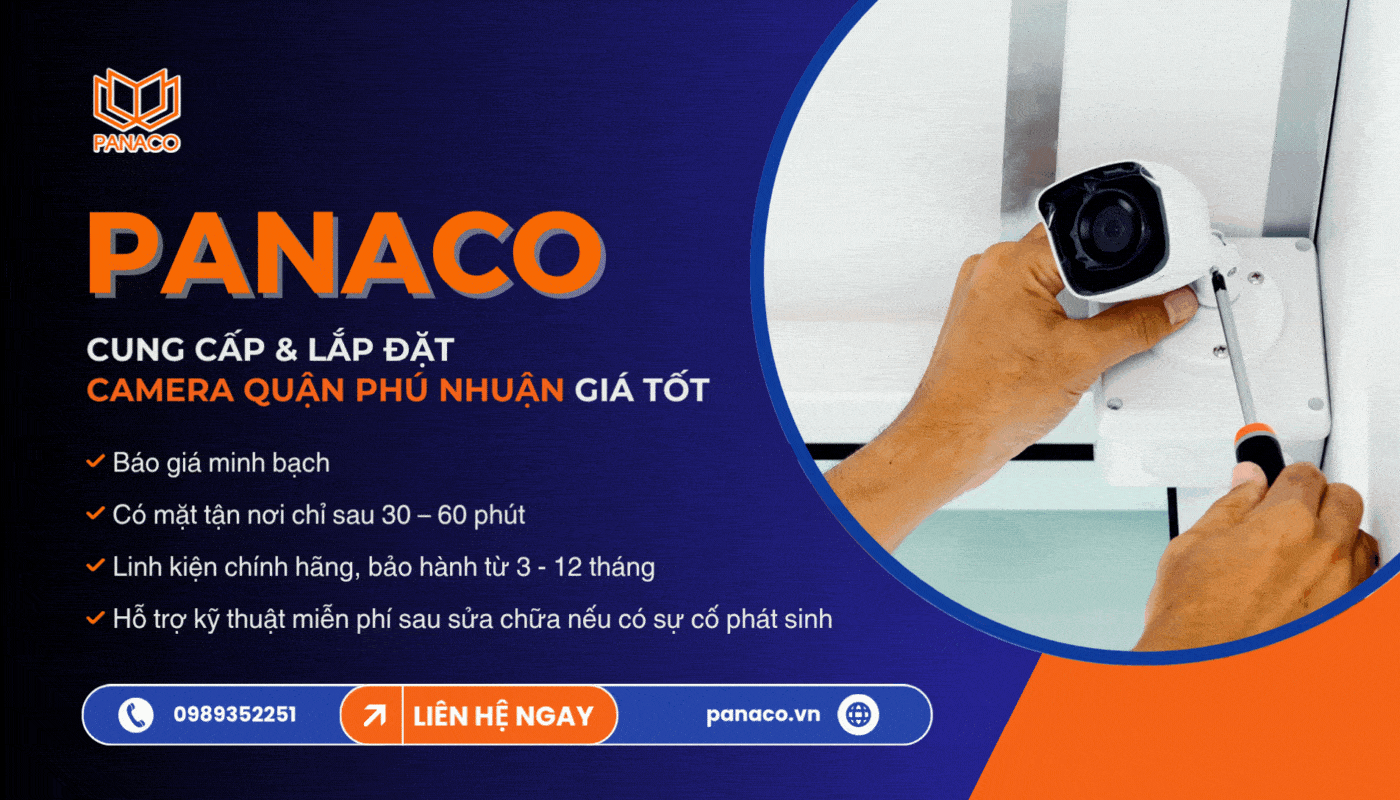 Giải pháp lắp đặt camera quận Phú Nhuận trọn gói tại PANACO