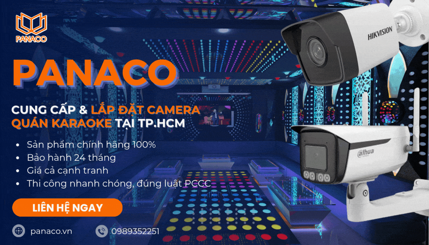 PANACO nhận lắp đặt camera cho quán karaoke  tại TP.HCM