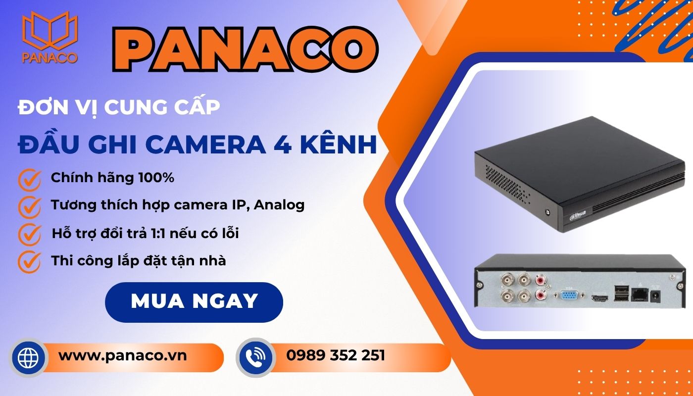Mua ngay đầu camera 4 cổng chính hãng với đa dạng mẫu mã tại PANACO