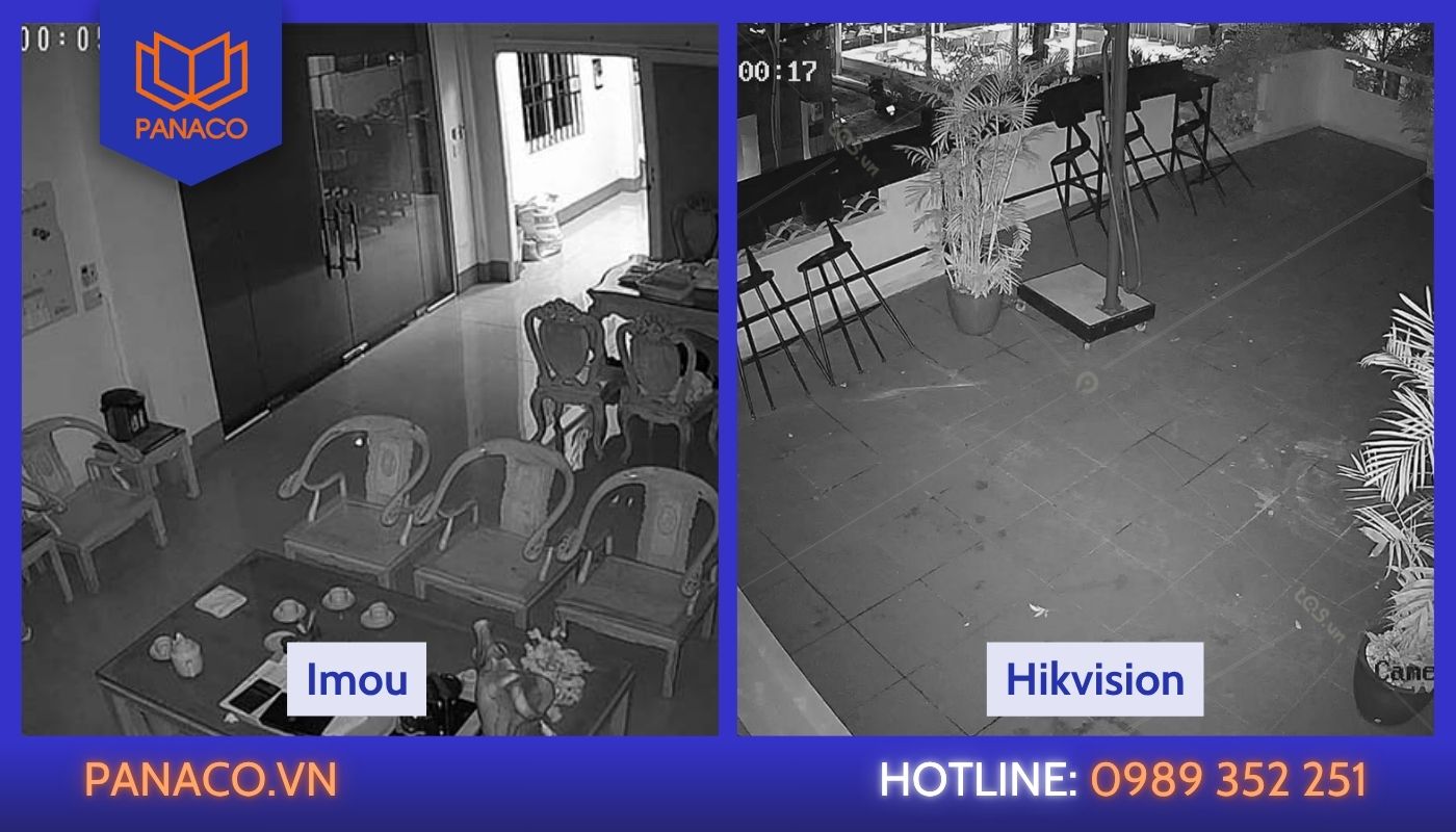 So sánh chất lượng hình của camera Hikvision và Imou