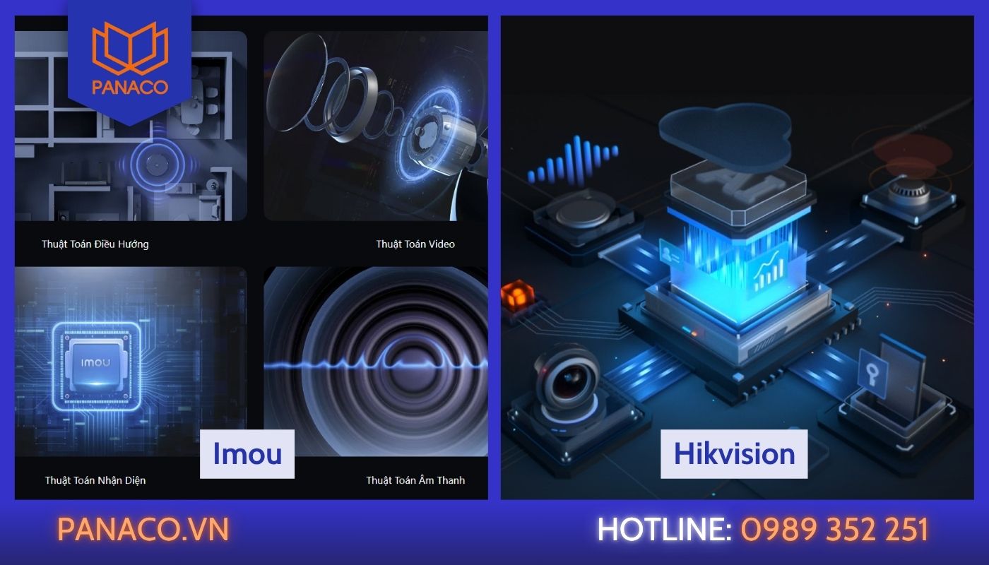 So sánh camera Imou và camera Hikvision về công nghệ