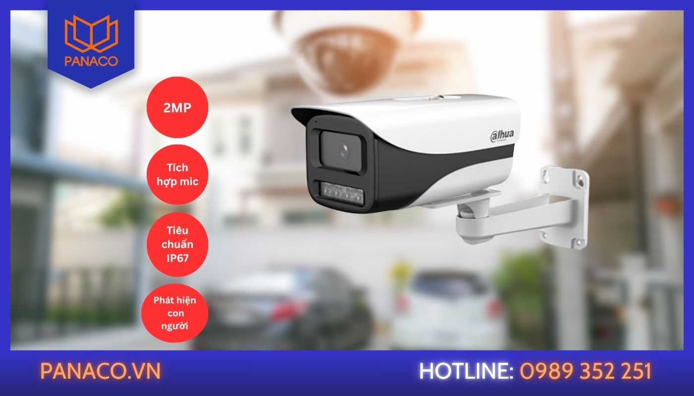 Dòng camera Dahua 2MP IP nổi bật với tính năng tích hợp POE, công nghệ sáng kép, chuẩn ONVIF