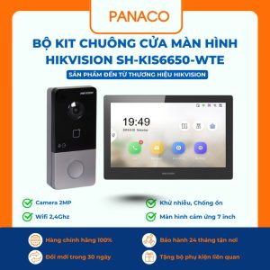 Bộ KIT chuông cửa màn hình Hikvision SH-KIS6650-WTE