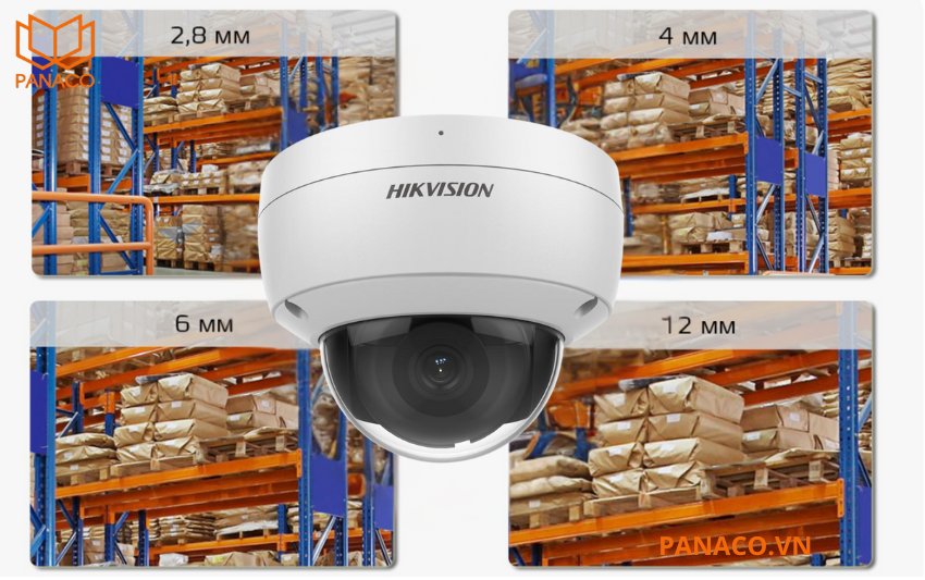 Camera DS-2CD2126G2-ISU cung cấp ba tùy chọn ống kính