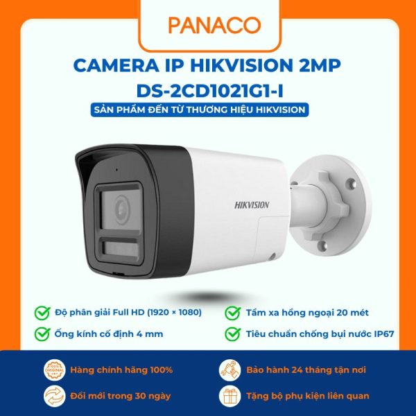 Camera IP Hikvision 2MP DS-2CD1021G1-I