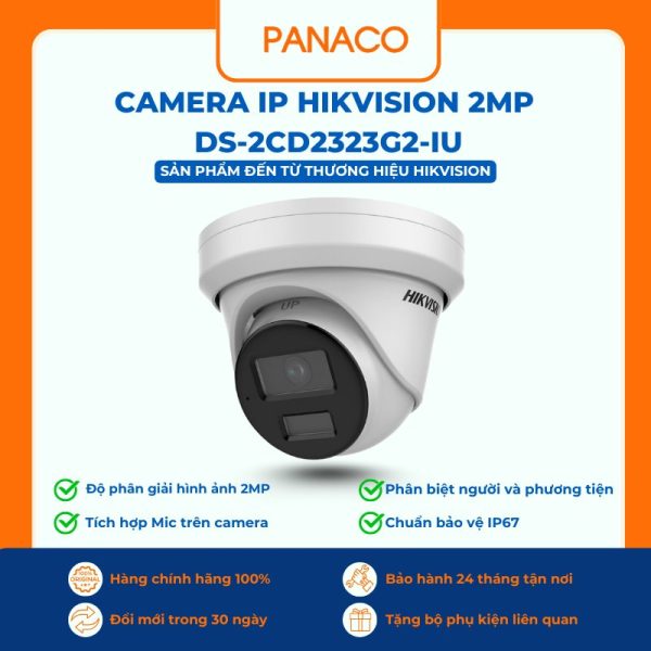 Camera IP Hikvision 2MP DS-2CD2323G2-IU