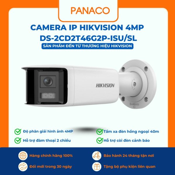 Camera IP Hikvision 4MP DS-2CD2T46G2P-ISU/SL