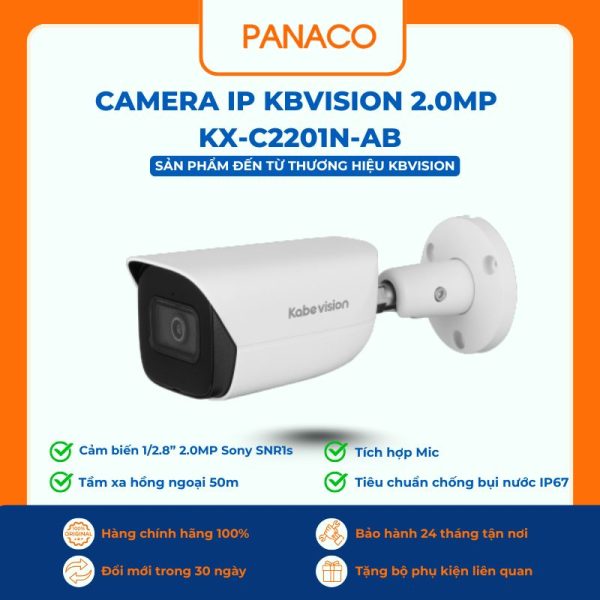 Camera IP Kbvision 2.0MP KX-C2201N-AB