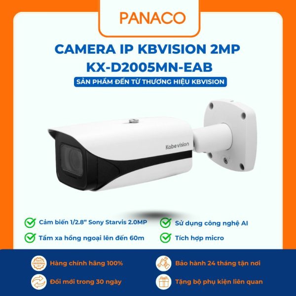 Camera IP Kbvision 2MP KX-D2005MN-EAB