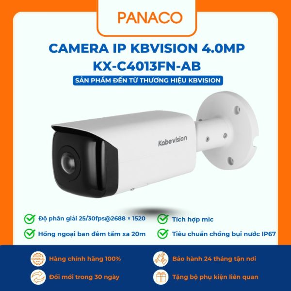 Camera IP Kbvision 4.0MP KX-C4013FN-AB