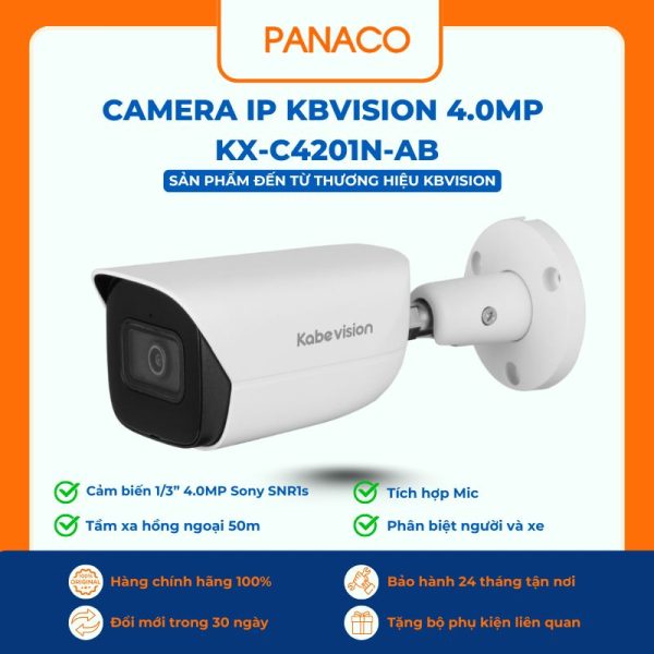 Camera IP Kbvision 4.0MP KX-C4201N-AB