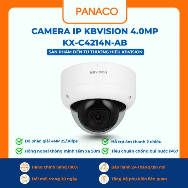 Camera IP Kbvision 4.0MP KX-C4214N-AB