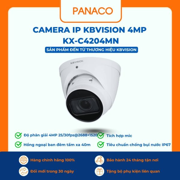 Camera IP Kbvision 4MP KX-C4204MN