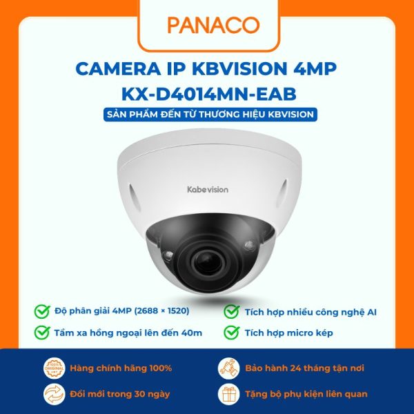 Camera IP Kbvision 4MP KX-D4014MN-EAB