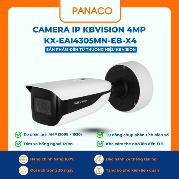 Camera IP Kbvision 4MP KX-EAi4305MN-EB-X4