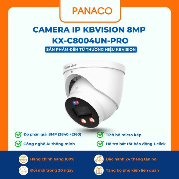 Camera IP Kbvision 8MP KX-C8004UN-PRO