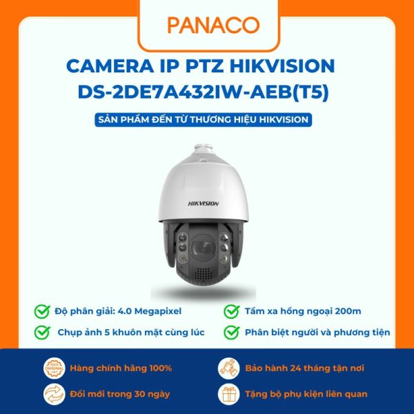 Camera IP PTZ Hikvision DS-2DE7A432IW-AEB(T5)