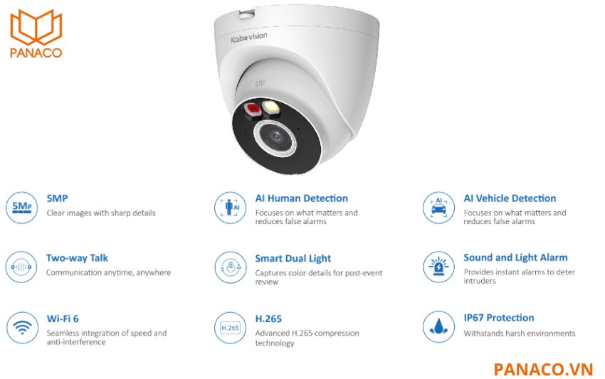 Camera IP dome Kbvision KX-C52L