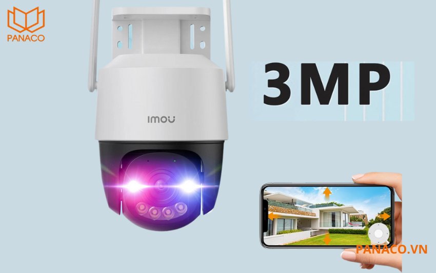 IPC-K7FP-3H0WE sở hữu độ phân giải 3.0MP sắc nét