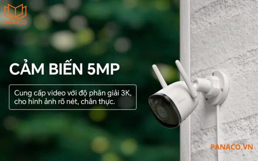 Camera Imou IPC-F52P hỗ trợ độ phân giải lên tới 5MP
