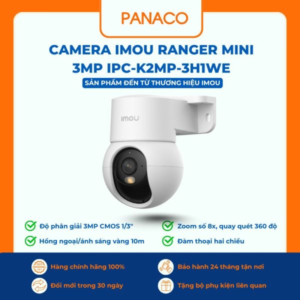 Camera Imou Ranger Mini 3MP IPC-K2MP-3H1WE