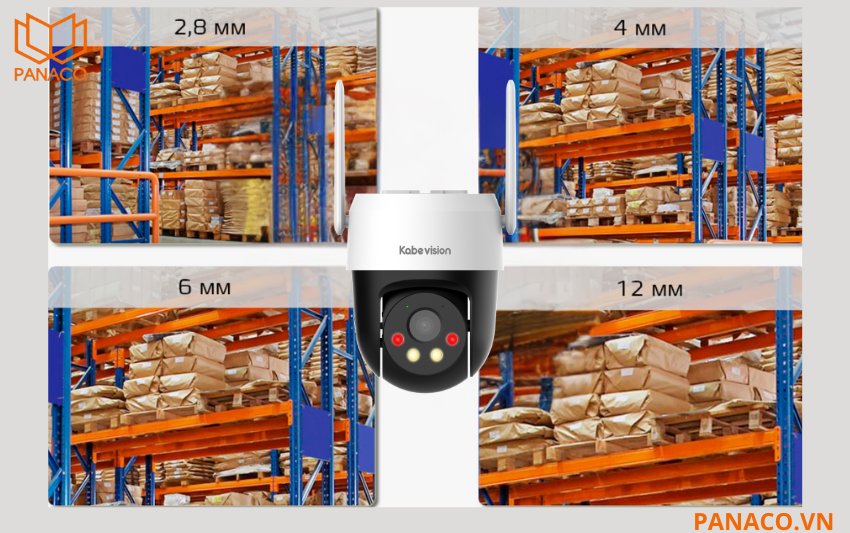 KX-S5L-4G trang bị ống kính cố định 4mm, góc nhìn 81.27°, phù hợp cho việc giám sát không gian vừa 