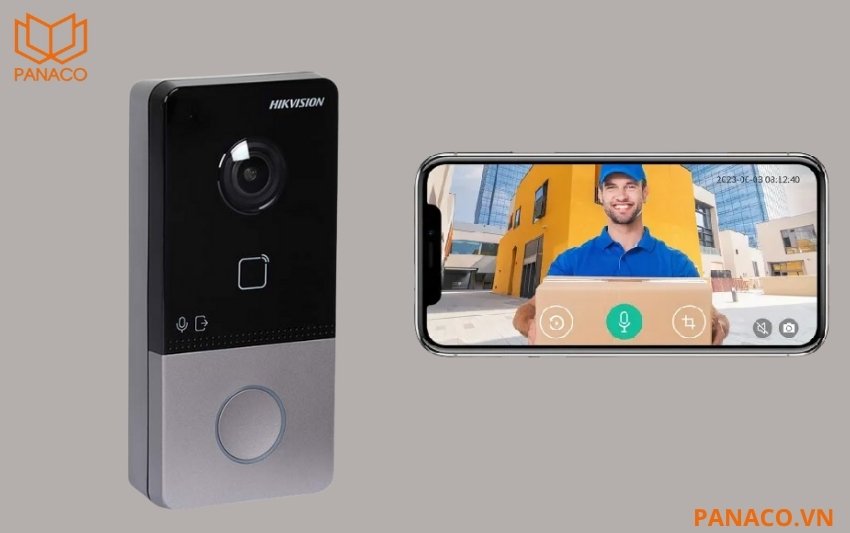 Camera chuông cửa trong bộ kit SH-KIS9650-S trang bị độ phân giải 2MP
