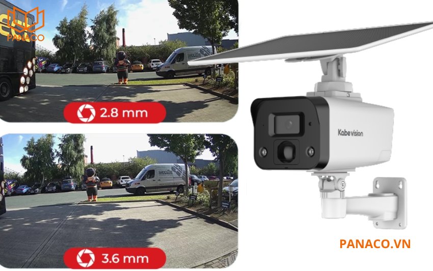 Camera dùng sim KX-C43SL-4G sử dụng ống kính 3.6mm