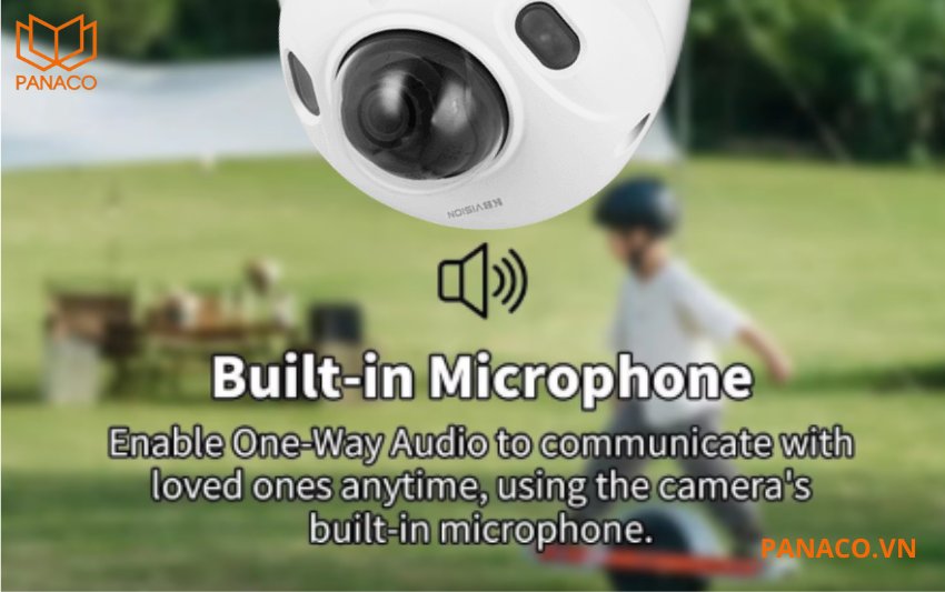 KX-C2212FN-AB tích hợp mic thu âm nâng cao giá trị giám sát