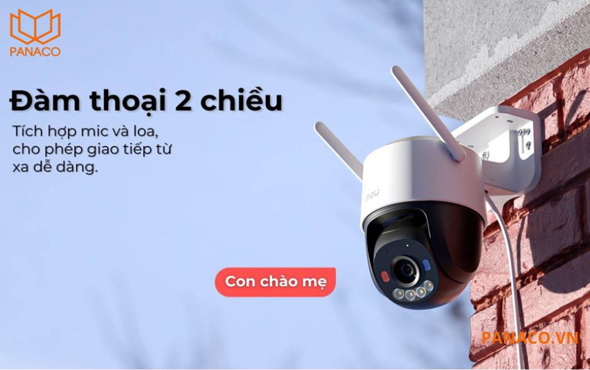 Camera imou IPC-K7FP-5H0WE được trang bị cả micro thu âm và loa