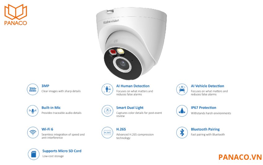 Camera wifi Kbvision KX-C32D