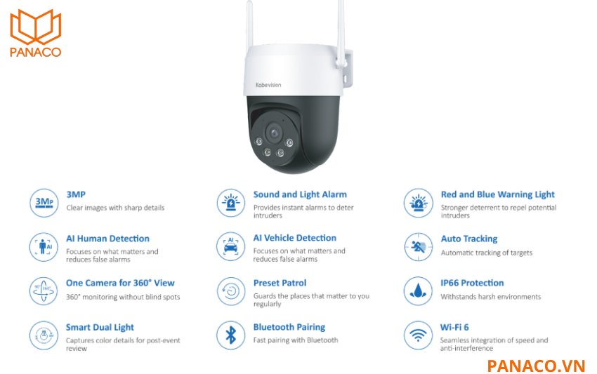 Camera wifi Kbvision KX-S3L