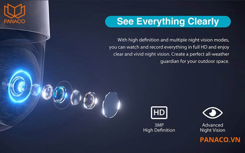 DH-P3AS-PV là camera 3.0MP ghi hình sắc nét