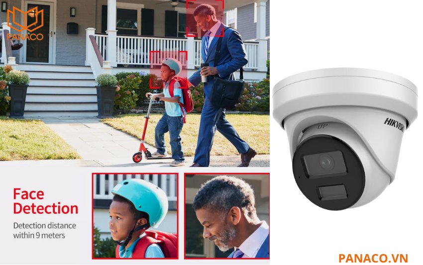 DS-2CD2323G2-IU phát hiện khuôn mặt giúp lưu trữ và phân tích chính xác lịch sử di chuyển hoặc hành vi của từng cá nhân
