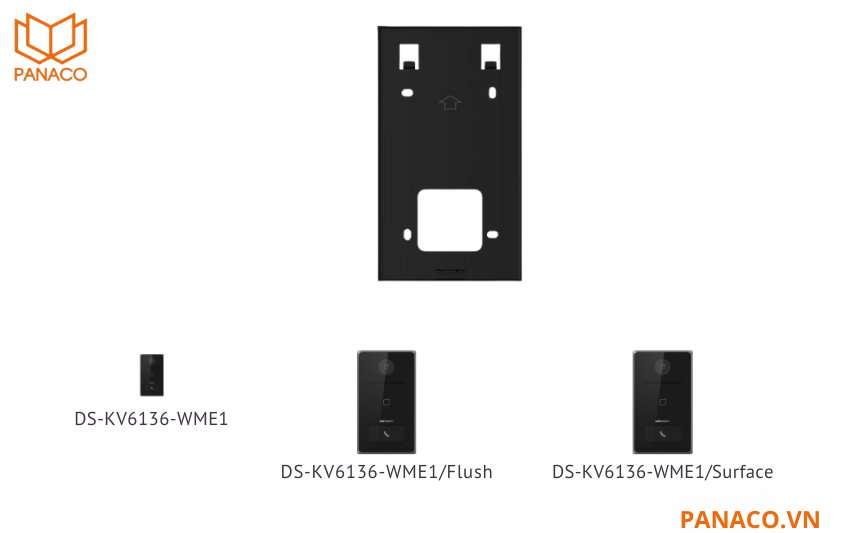 DS-KABV6133-G/Surface thiết kế cho các mẫu nút gọi cửa Hikvision dòng SH-KV6136-WME1