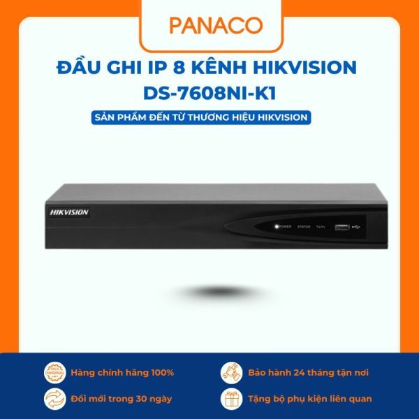 Đầu ghi IP Hikvision 8 kênh DS-7608NI-K1