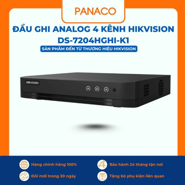 Đầu ghi analog 4 kênh Hikvision DS-7204HGHI-K1