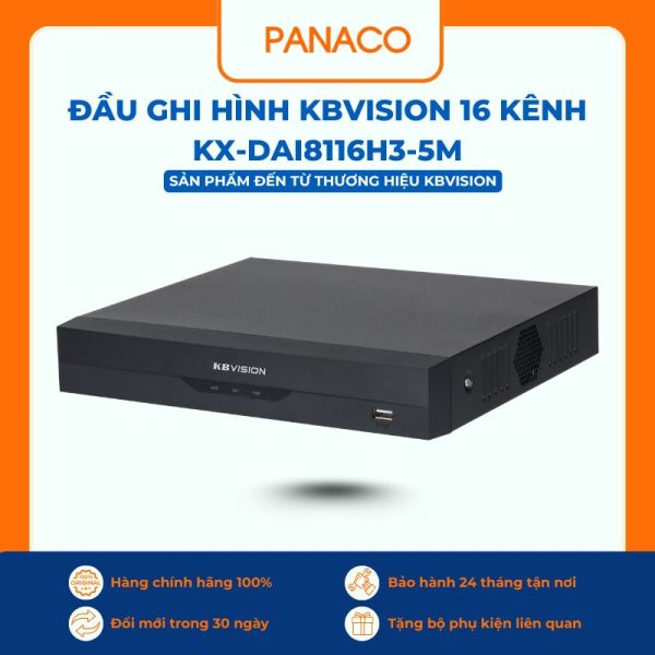 Đầu ghi hình Kbvision 16 kênh KX-DAi8116H3-5M